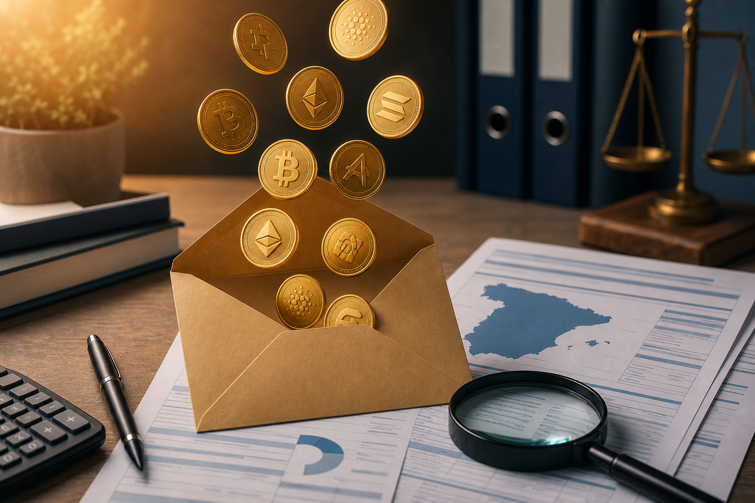 Airdrops de criptomonedas y formularios del IRPF español